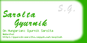 sarolta gyurnik business card